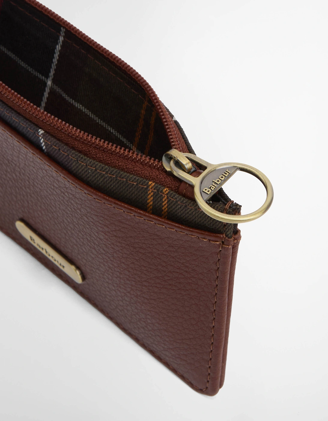 Alder Womens Leather Card Holder - Brown/Classic