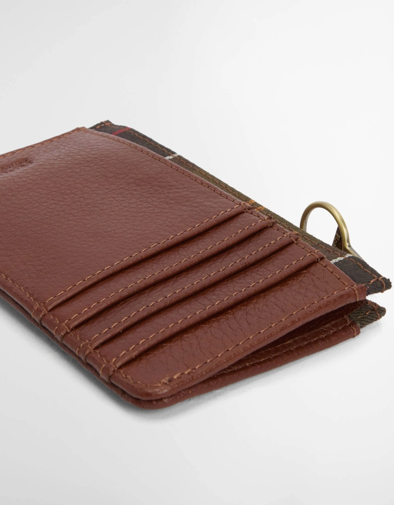 Alder Womens Leather Card Holder - Brown/Classic