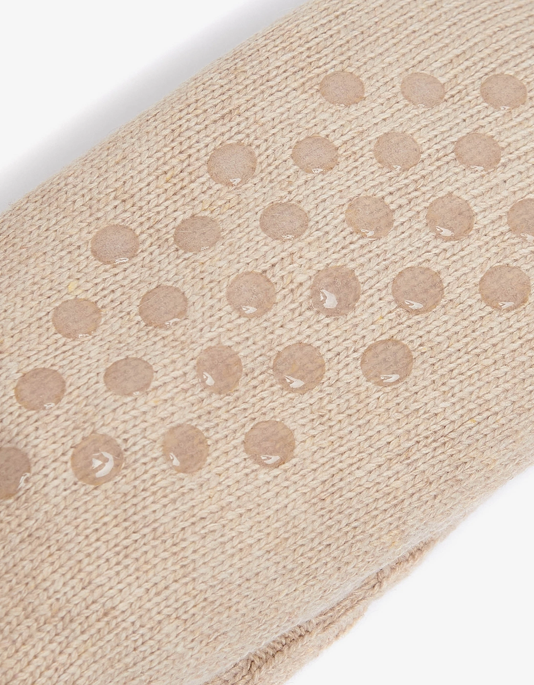 Cable Knit Womens Lounge Socks - Oatmeal