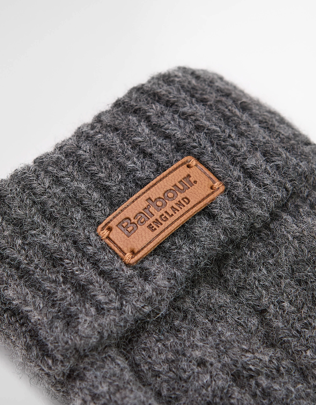 Elsdon Womens Knitted Mittens - Grey
