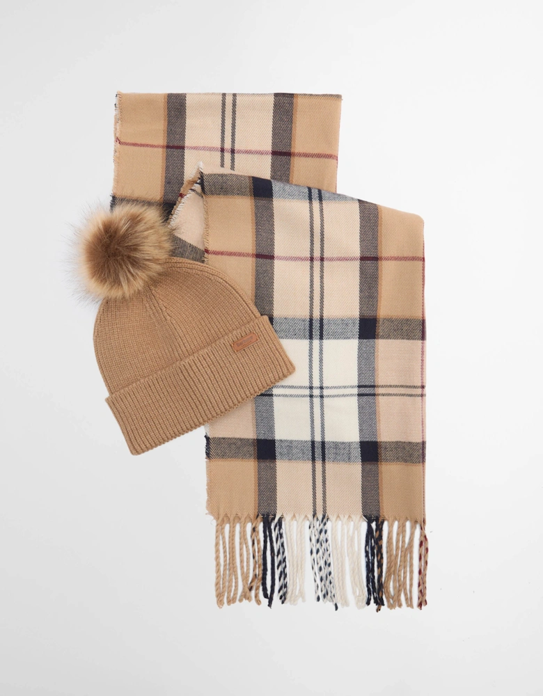 Dover Beanie & Hailes Scarf Gift Set - Hessian Tartan