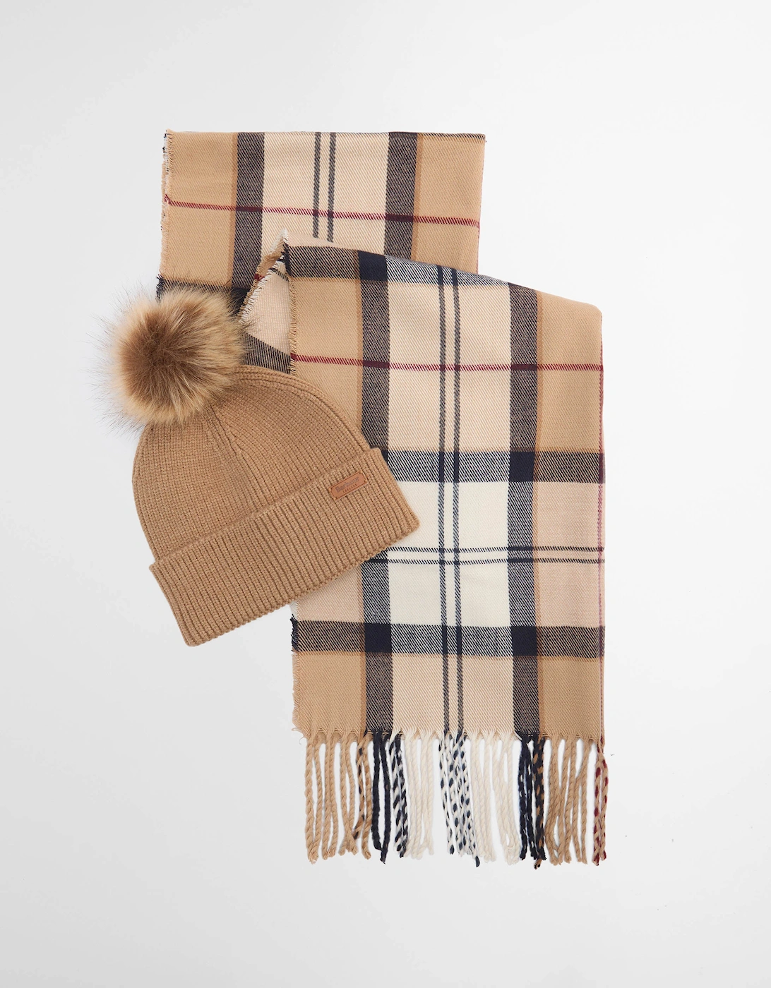 Dover Beanie & Hailes Scarf Gift Set - Hessian Tartan, 12 of 11