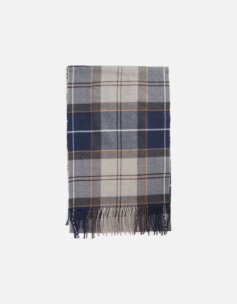Galingale Unisex Scarf Grey - Midnight Tartan