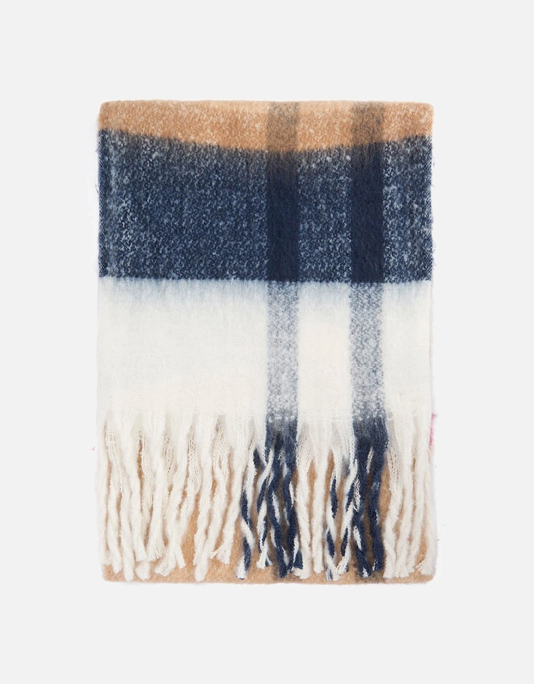 Isla Tartan Womens Boucle Scarf - Hessian Tartan, 2 of 1