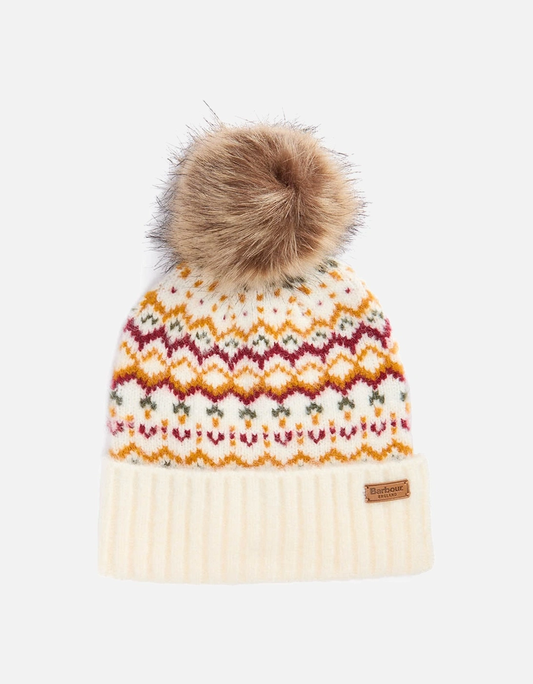 Kingsford Womens Fair Isle Beanie Hat - Cloud, 2 of 1