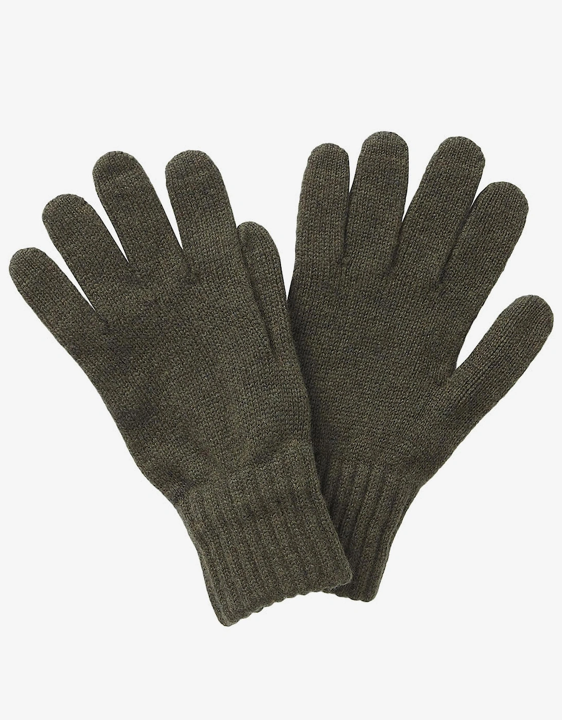 Lambswool Mens Gloves - Olive, 5 of 4