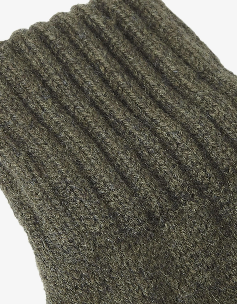 Lambswool Mens Gloves - Olive
