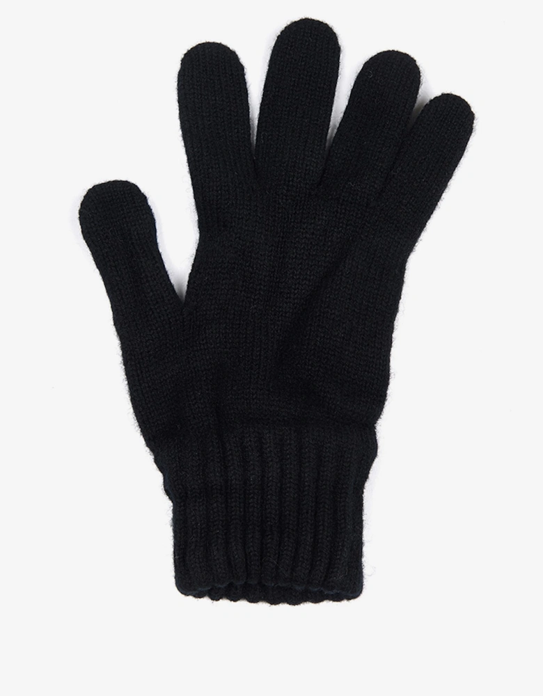 Lambswool Mens Gloves - Black