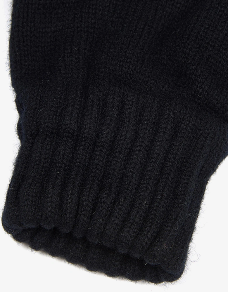 Lambswool Mens Gloves - Black