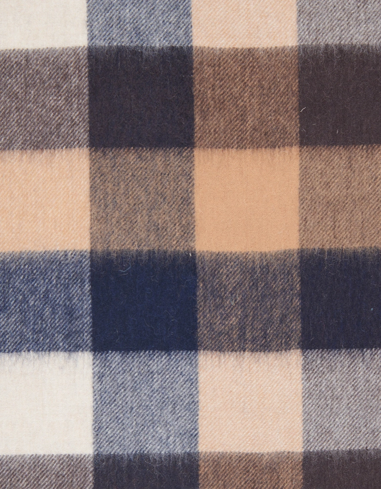Large Tattersall Lambswool Scarf - Autumn Dress