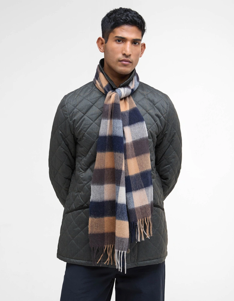 Large Tattersall Lambswool Scarf - Autumn Dress