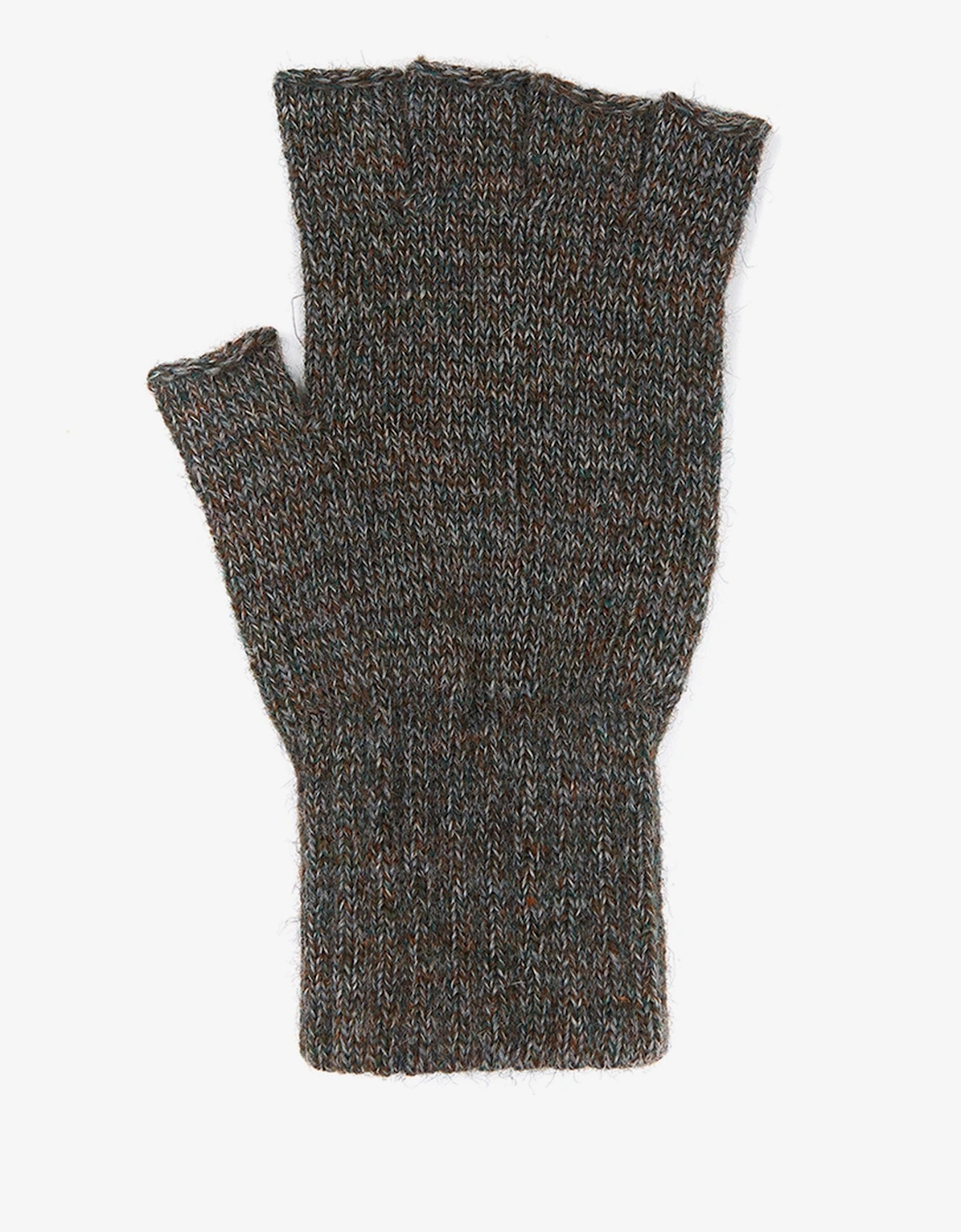 Mens Fingerless Gloves - Green
