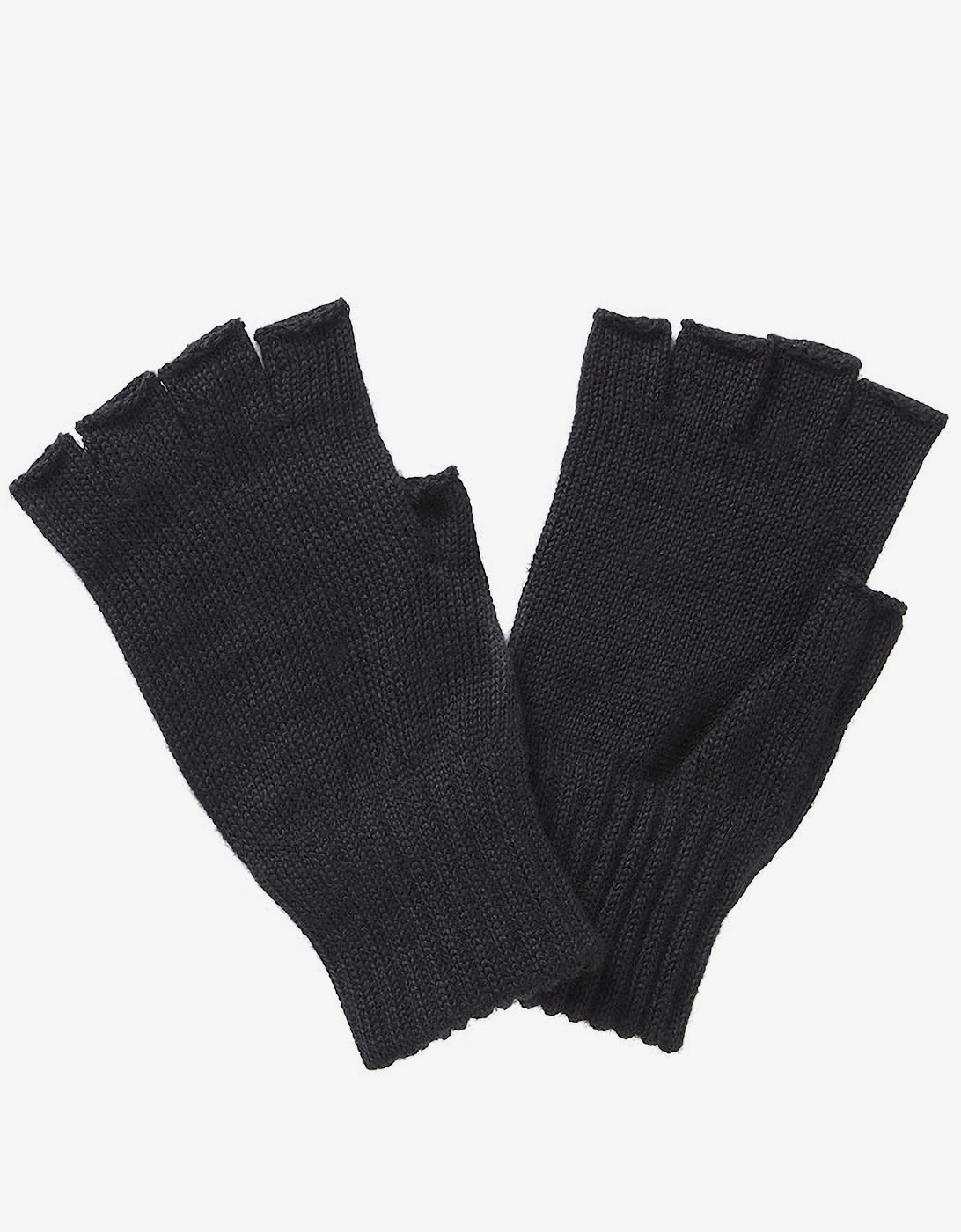 Mens Fingerless Gloves - Black