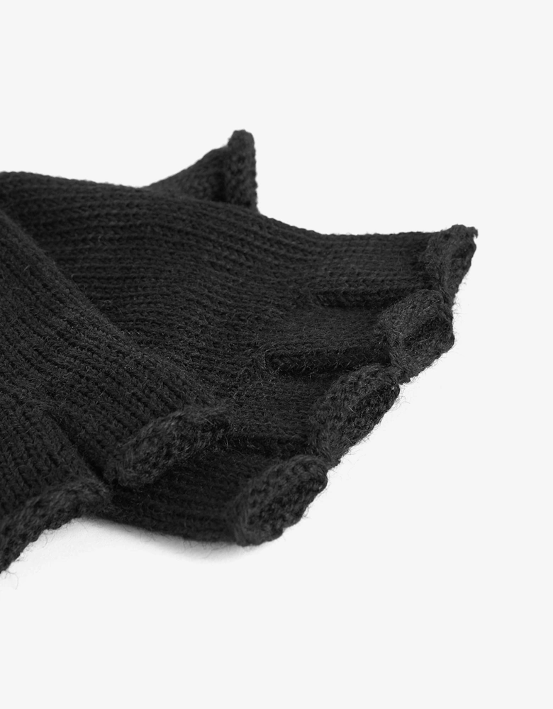 Mens Fingerless Gloves - Black