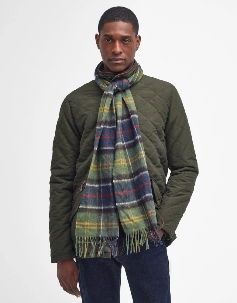 Merino Cashmere Tartan Scarf - Classic