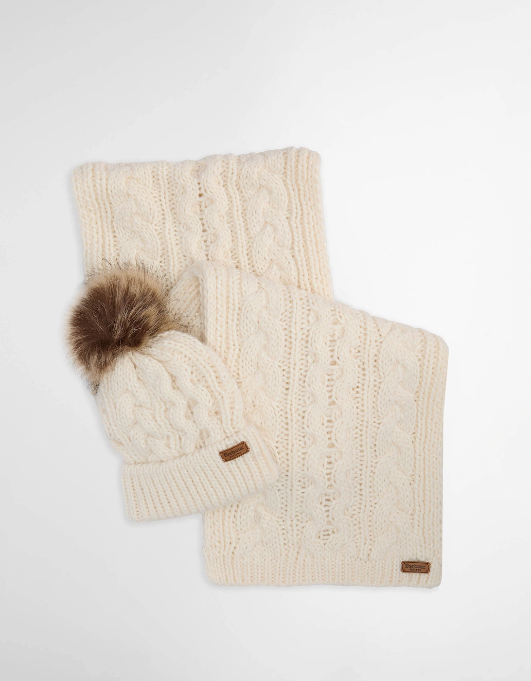 Penshaw Womens Beanie/Scarf - Cloud, 12 of 11