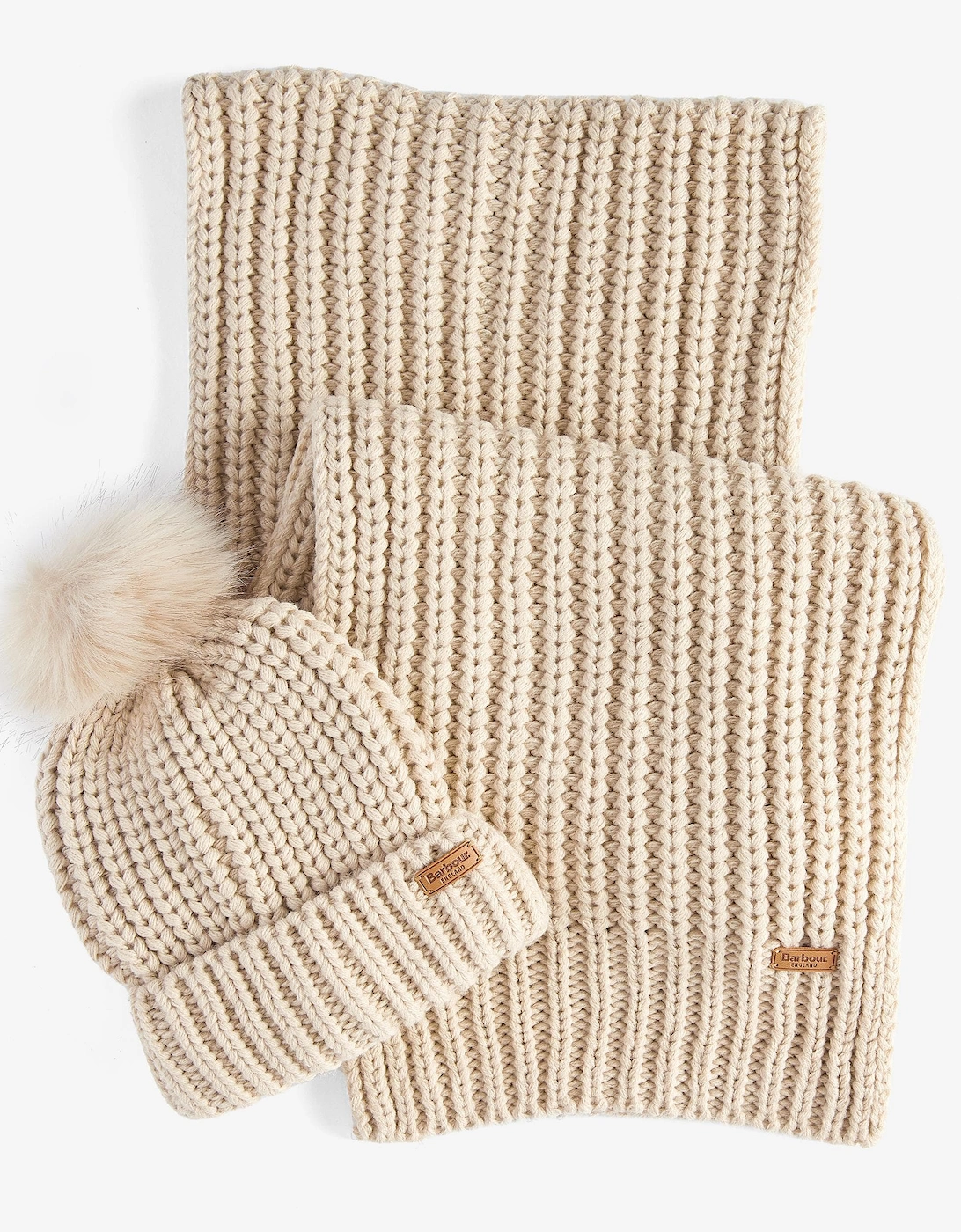 Saltburn Beanie & Scarf Gift Set - Pearl, 7 of 6