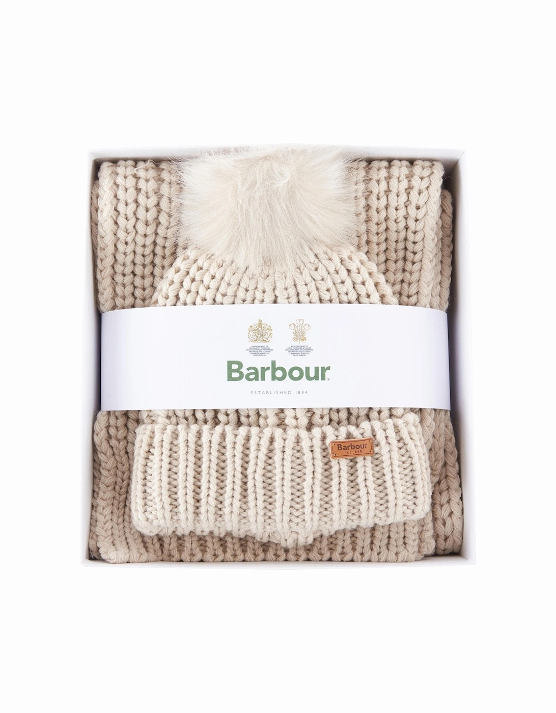 Saltburn Beanie & Scarf Gift Set - Pearl