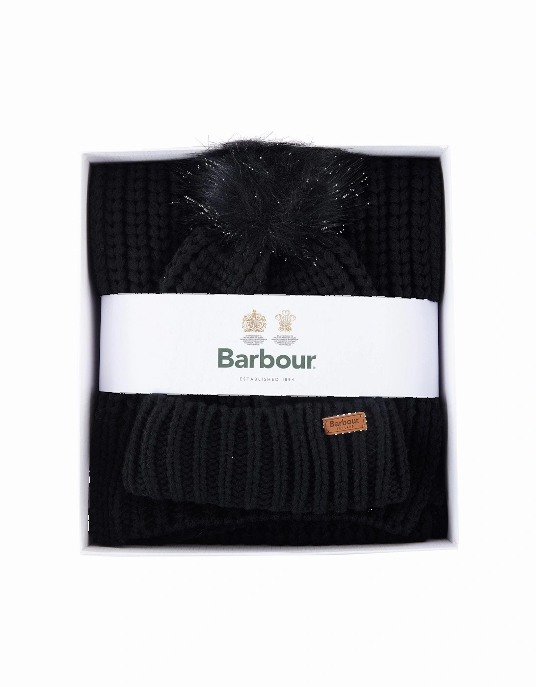 Saltburn Beanie & Scarf Gift Set - Black