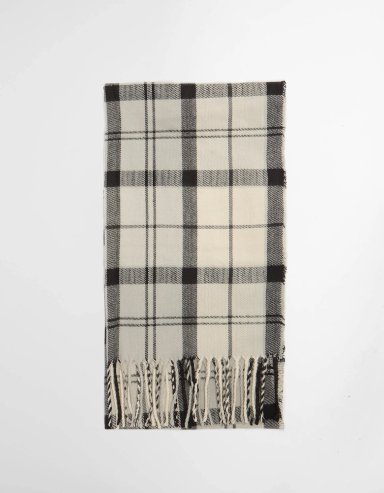 Saltburn Beanie & Tartan Scarf Set - Ancient Loden/Dk Green