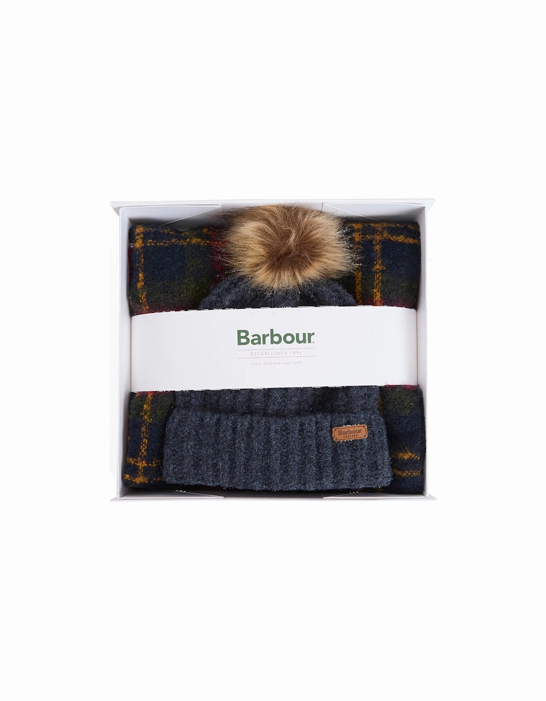 Saltburn Beanie & Tartan Scarf Set - Winterberry Tartan, 2 of 1