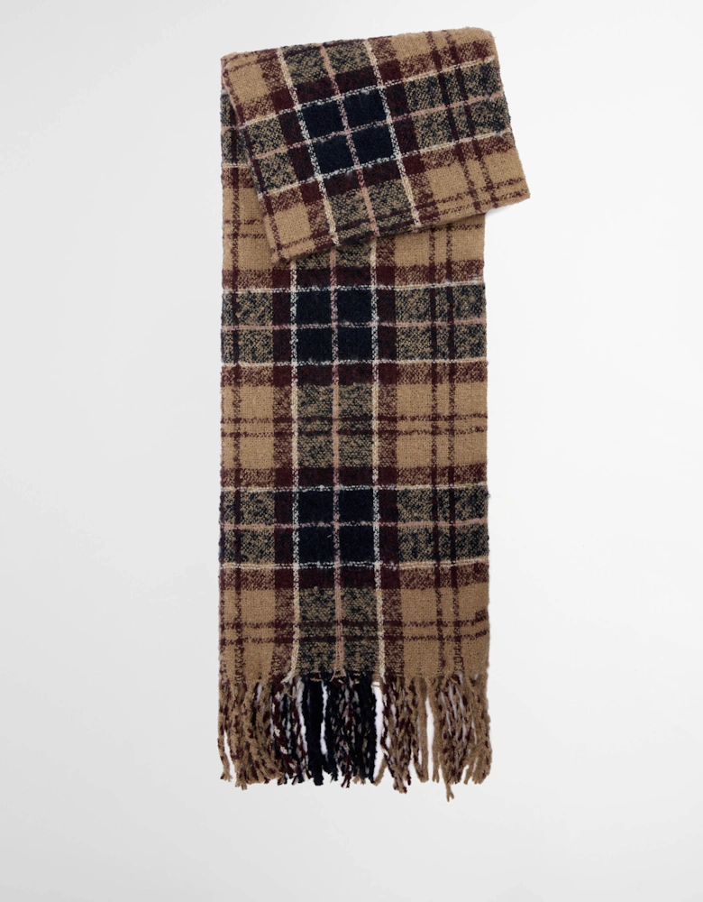 Saltburn Beanie & Tartan Scarf Set - Gardenia Tartan