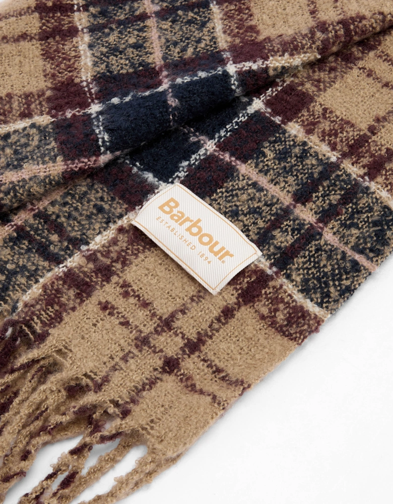 Saltburn Beanie & Tartan Scarf Set - Gardenia Tartan