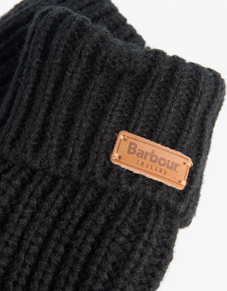 Saltburn Womens Knitted Gloves - Black