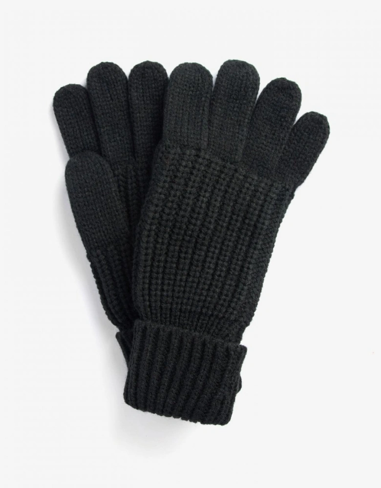 Saltburn Womens Knitted Gloves - Black