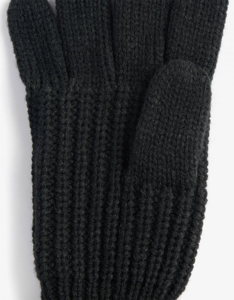 Saltburn Womens Knitted Gloves - Black