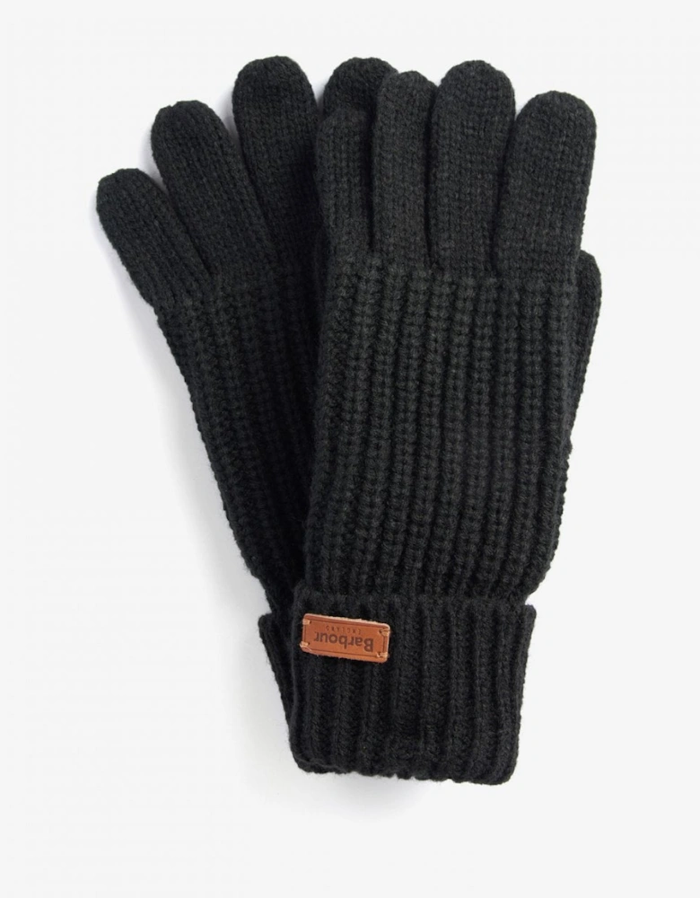 Saltburn Womens Knitted Gloves - Black
