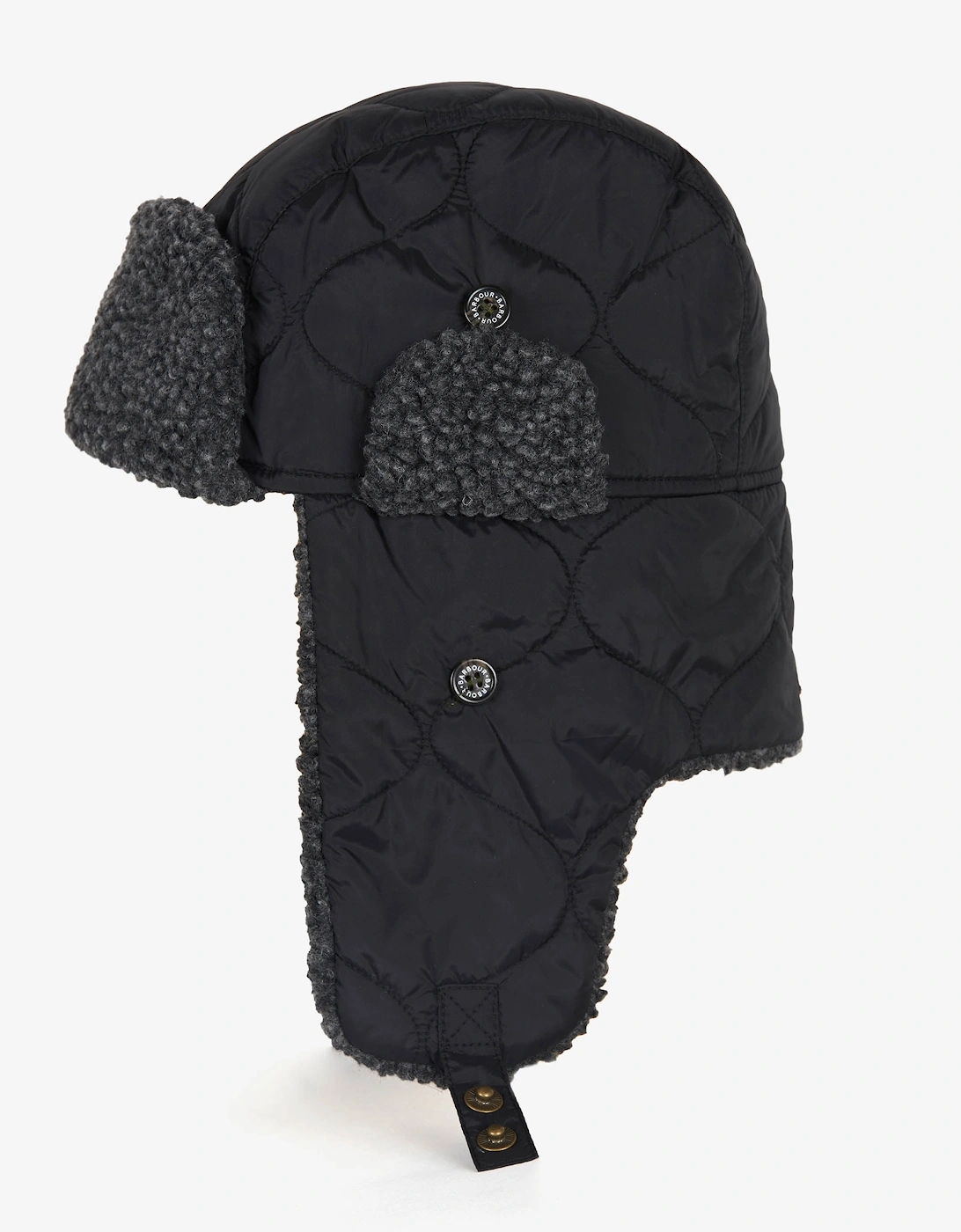 Sandbay Quilted Mens Trapper - Black