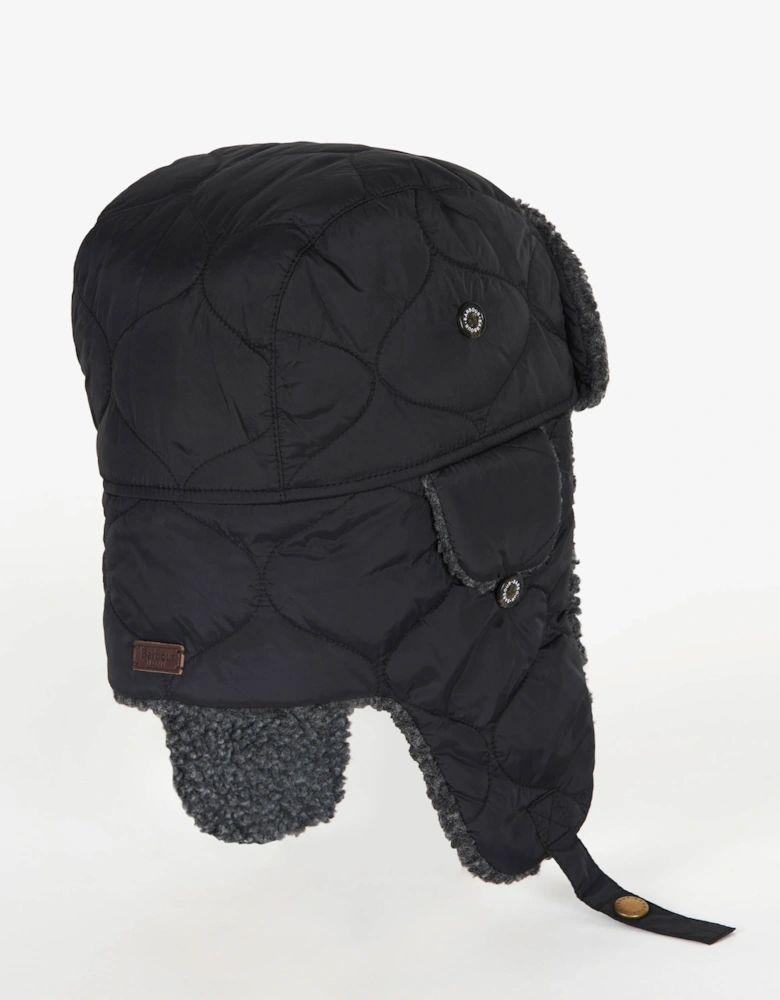 Sandbay Quilted Mens Trapper - Black