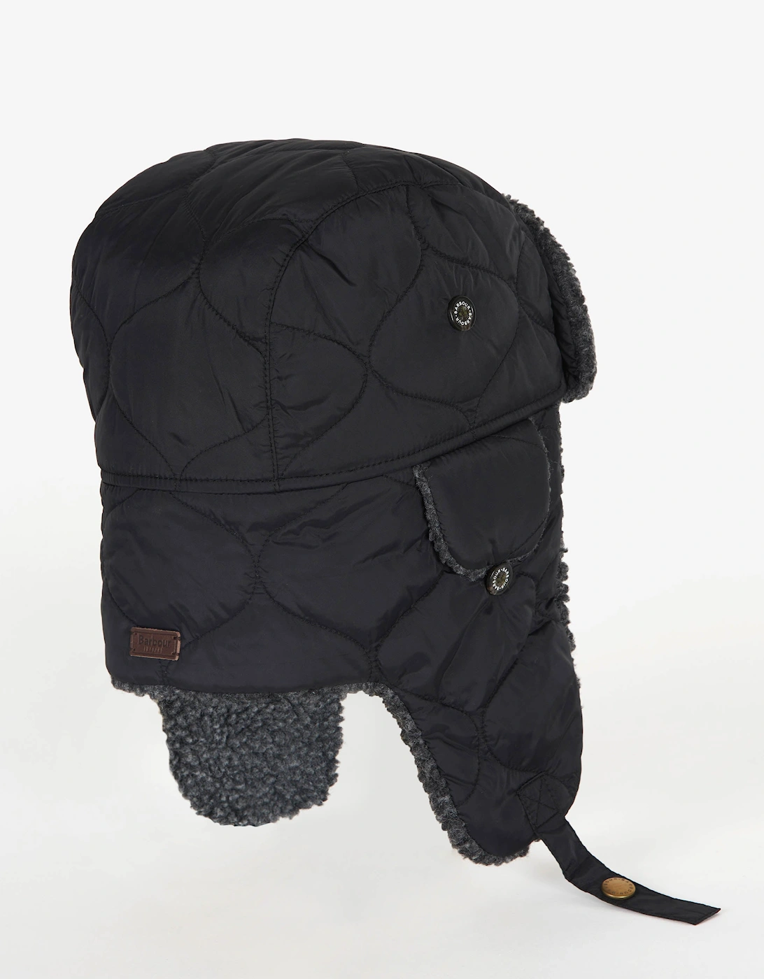 Sandbay Quilted Mens Trapper - Black