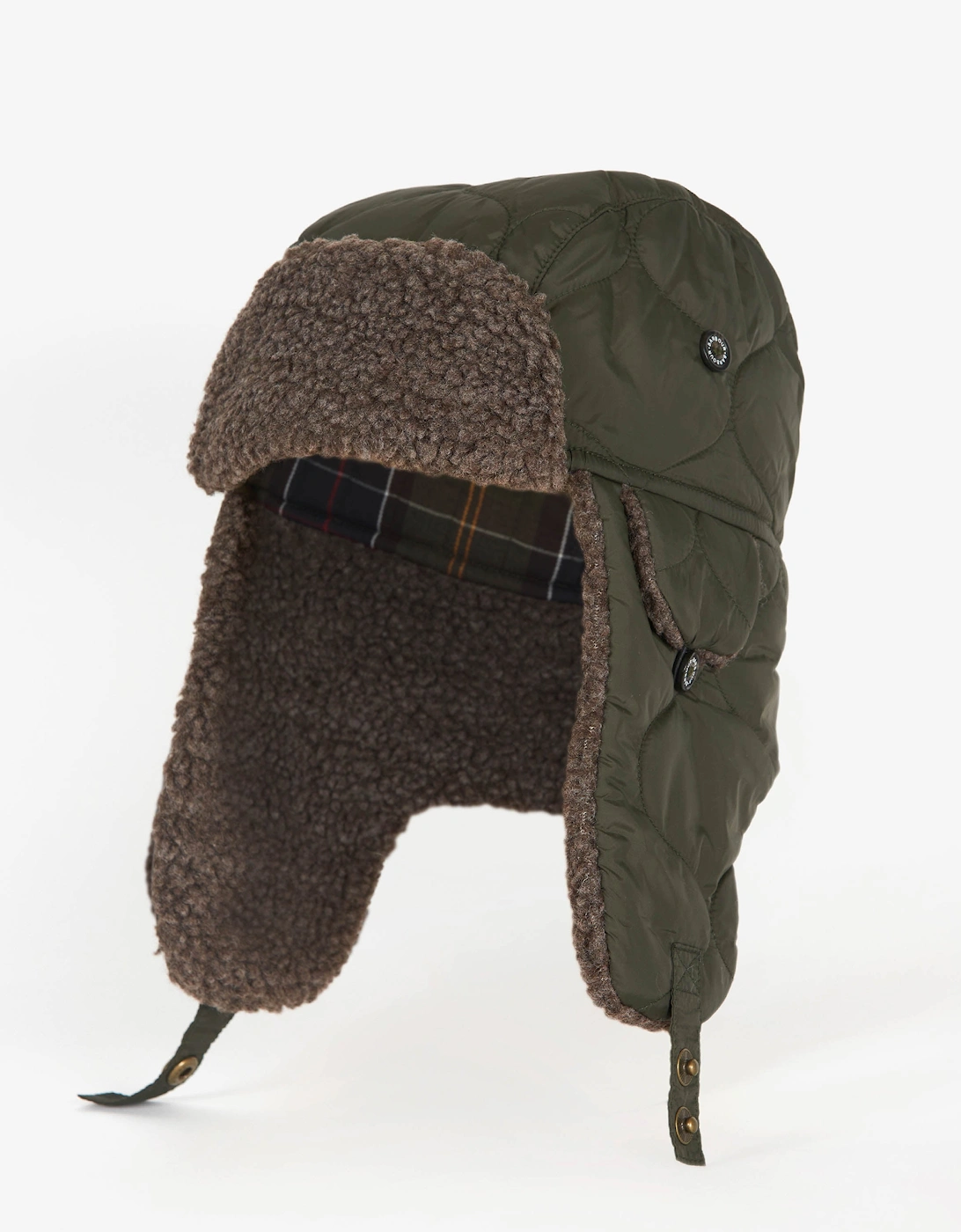 Sandbay Quilted Mens Trapper - Olive, 18 of 17