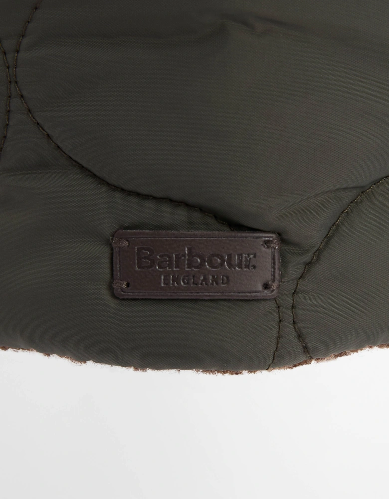 Sandbay Quilted Mens Trapper - Olive