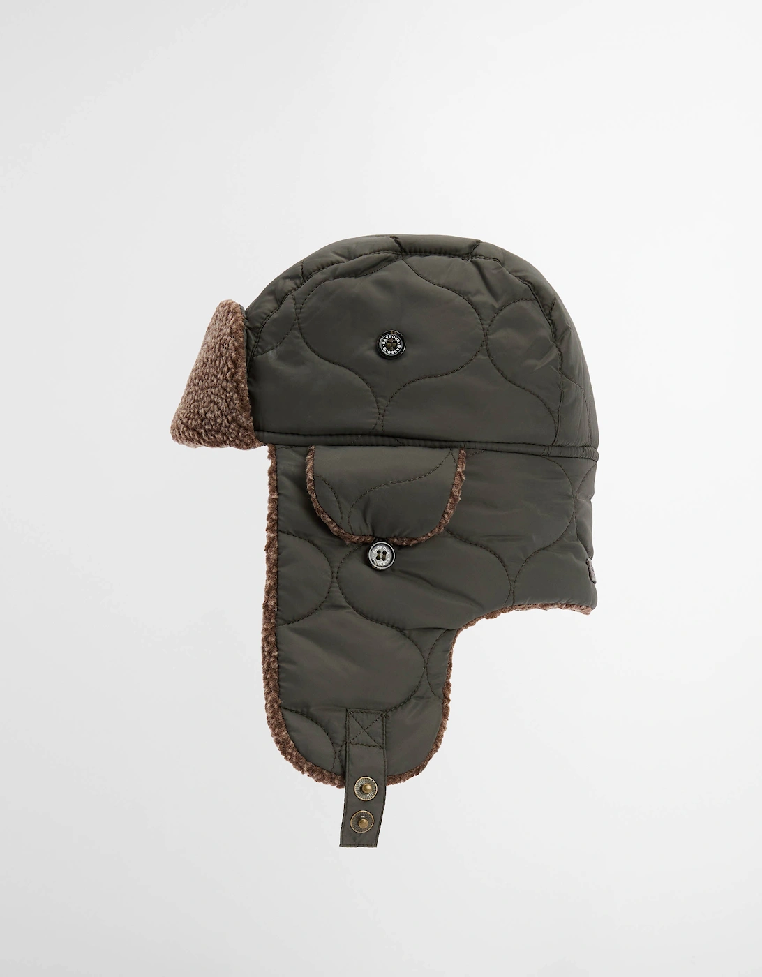 Sandbay Quilted Mens Trapper - Olive