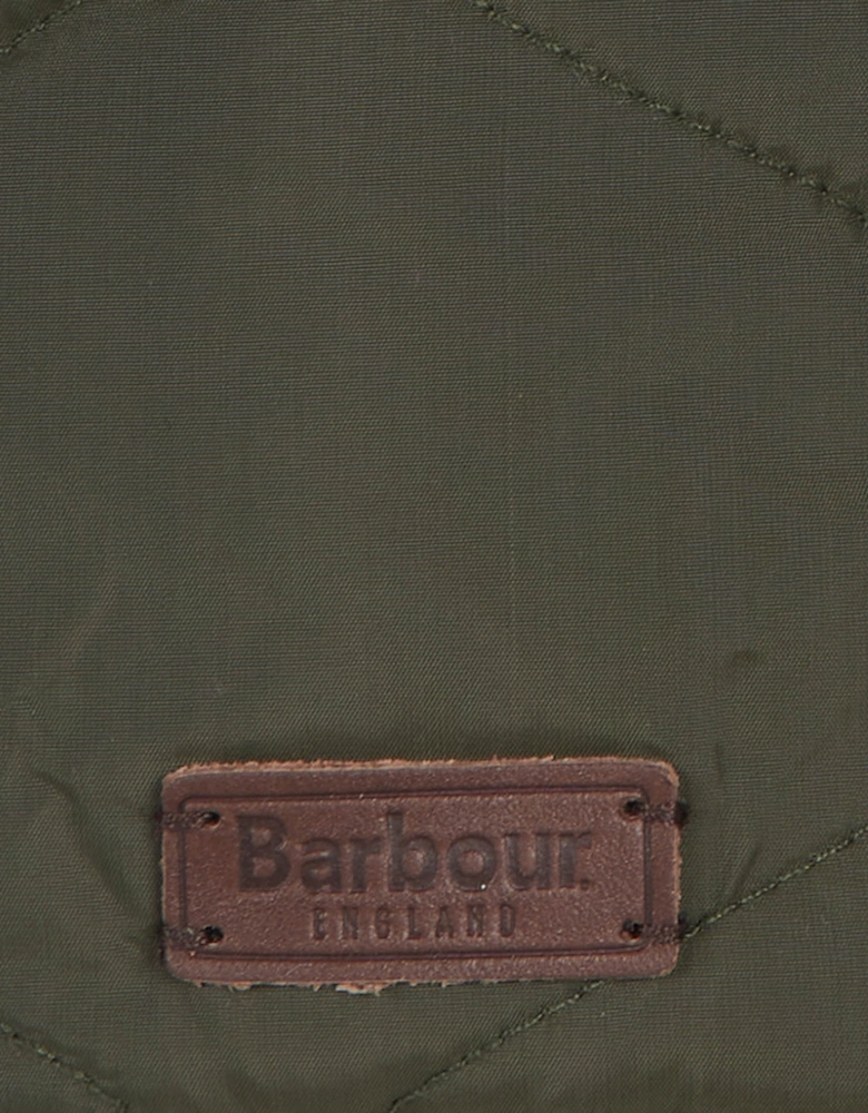 Sandbay Quilted Mens Trapper - Olive