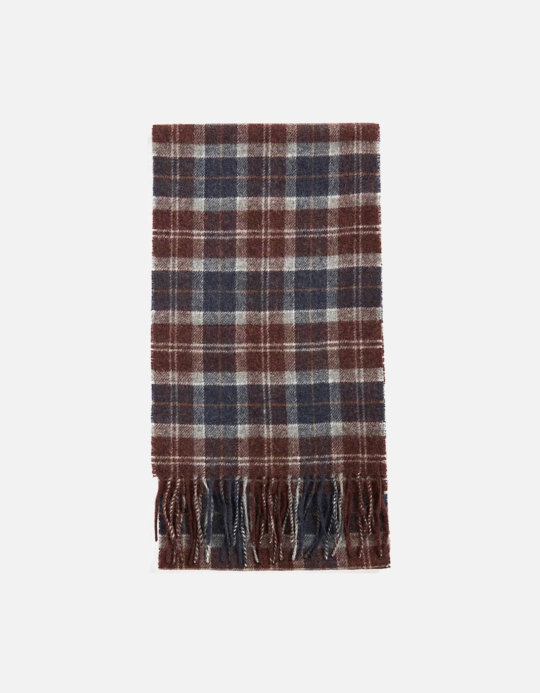 Women's Barbour Tartan Unisex Lambswool Scarf - Midnight Oak Tartan - Size: ONE size
