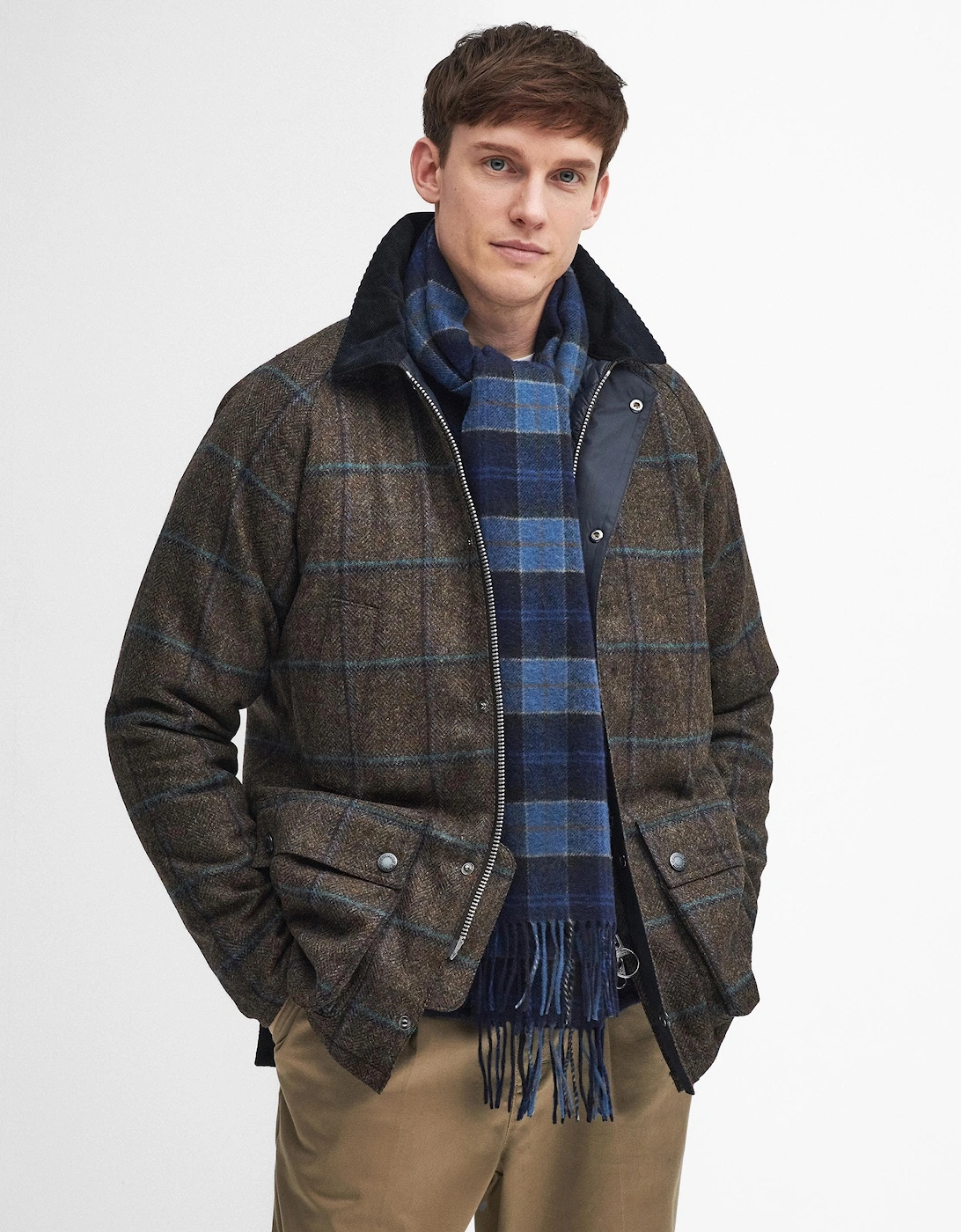 Tartan Unisex Lambswool Scarf - Midnight, 6 of 5