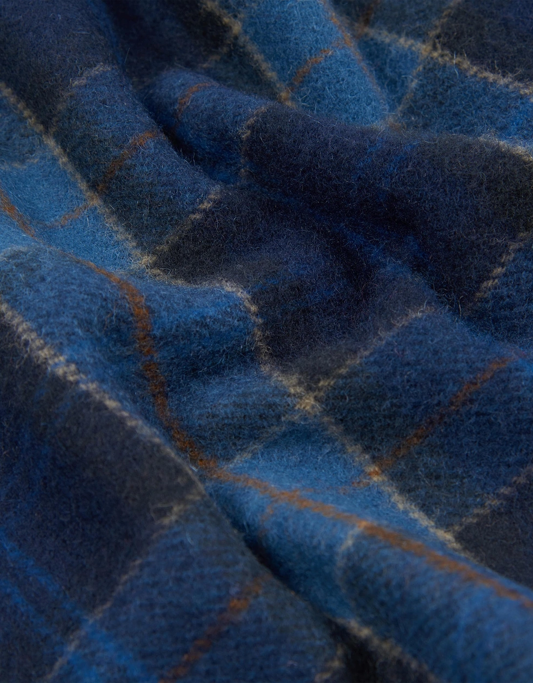 Tartan Unisex Lambswool Scarf - Midnight