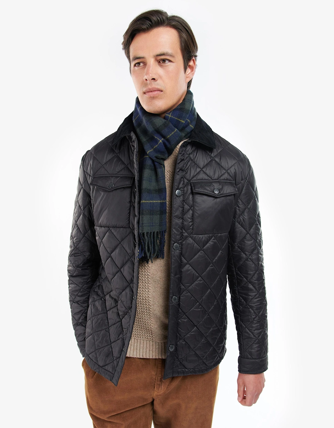 Tartan Unisex Lambswool Scarf - Olive Night, 7 of 6