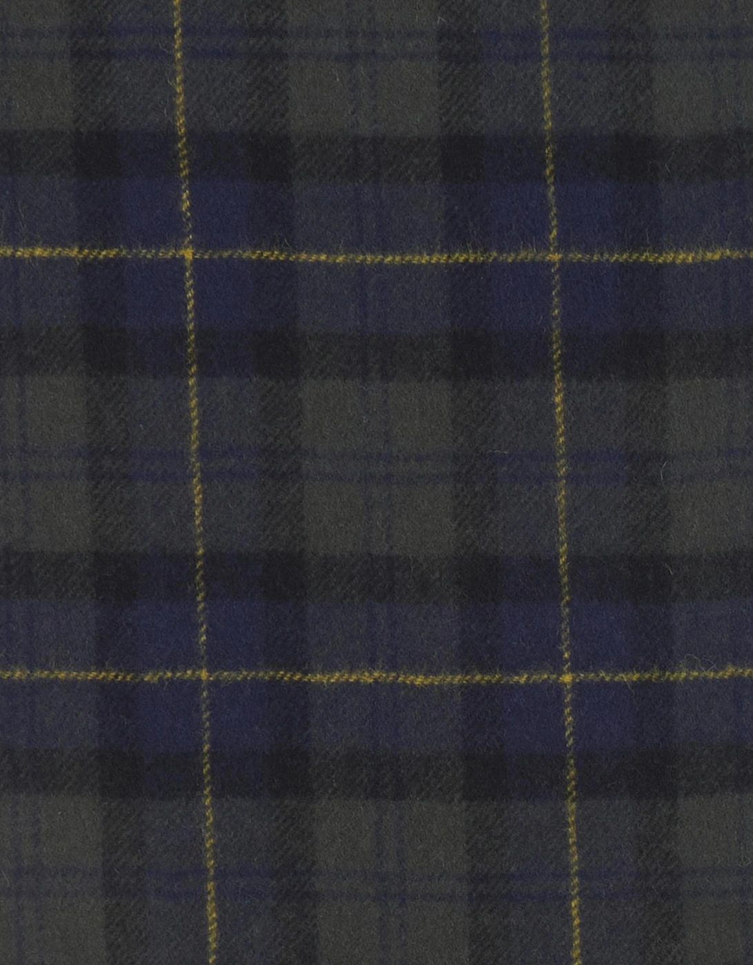 Tartan Unisex Lambswool Scarf - Olive Night