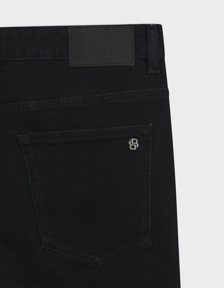 BOSS Orange Delaware Mens Slim-Fit Jeans in Blue Comfort-Stretch Denim  - Dark Blue 404
