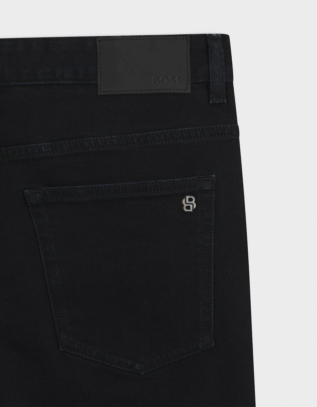 BOSS Orange Delaware Mens Slim-Fit Jeans in Blue Comfort-Stretch Denim  - Dark Blue 404