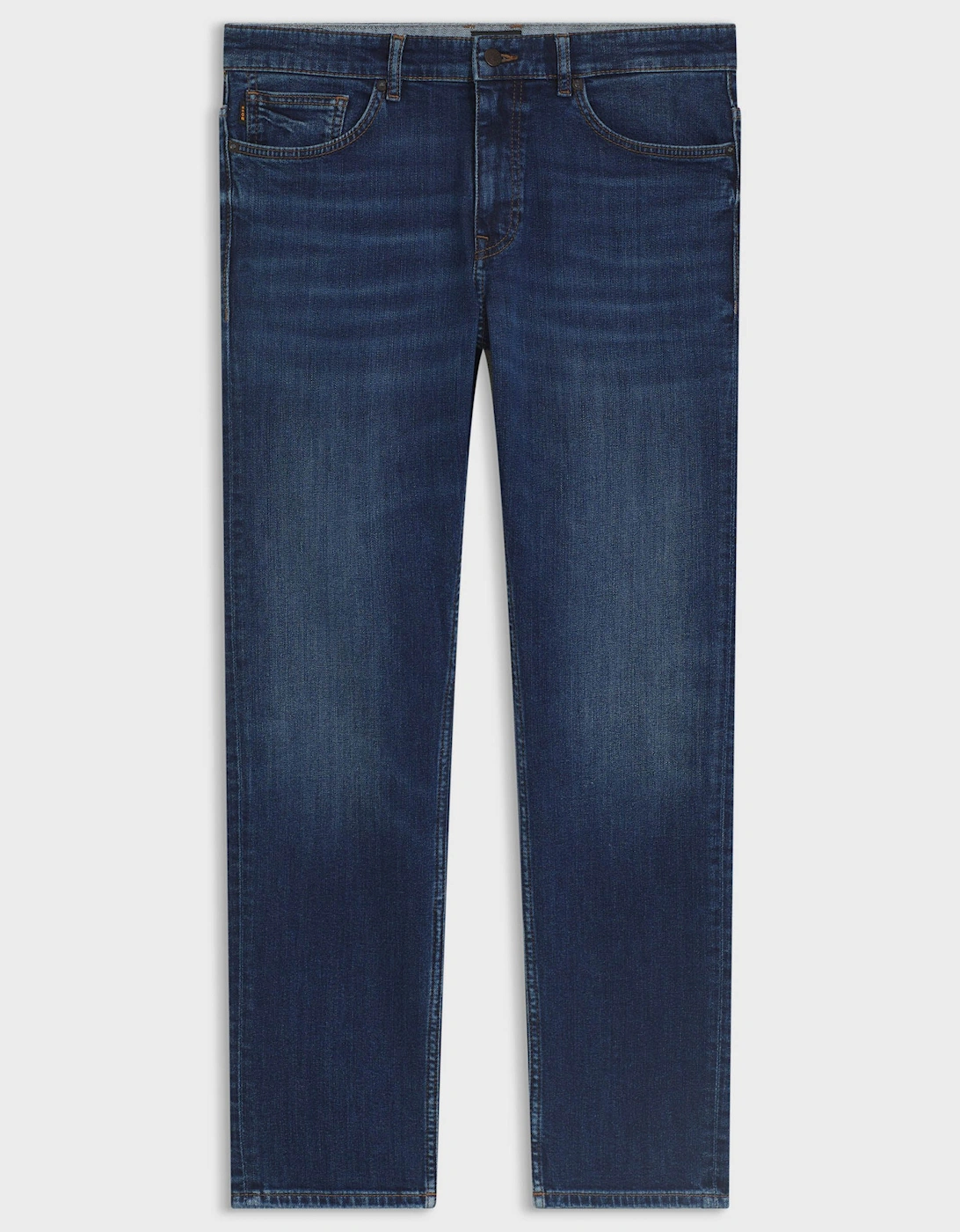 Men's BOSS Orange Delaware Mens Slim-Fit Jeans in Blue Comfort-Stretch Denim  - Medium Blue 421 - Navy - Size: 36/34