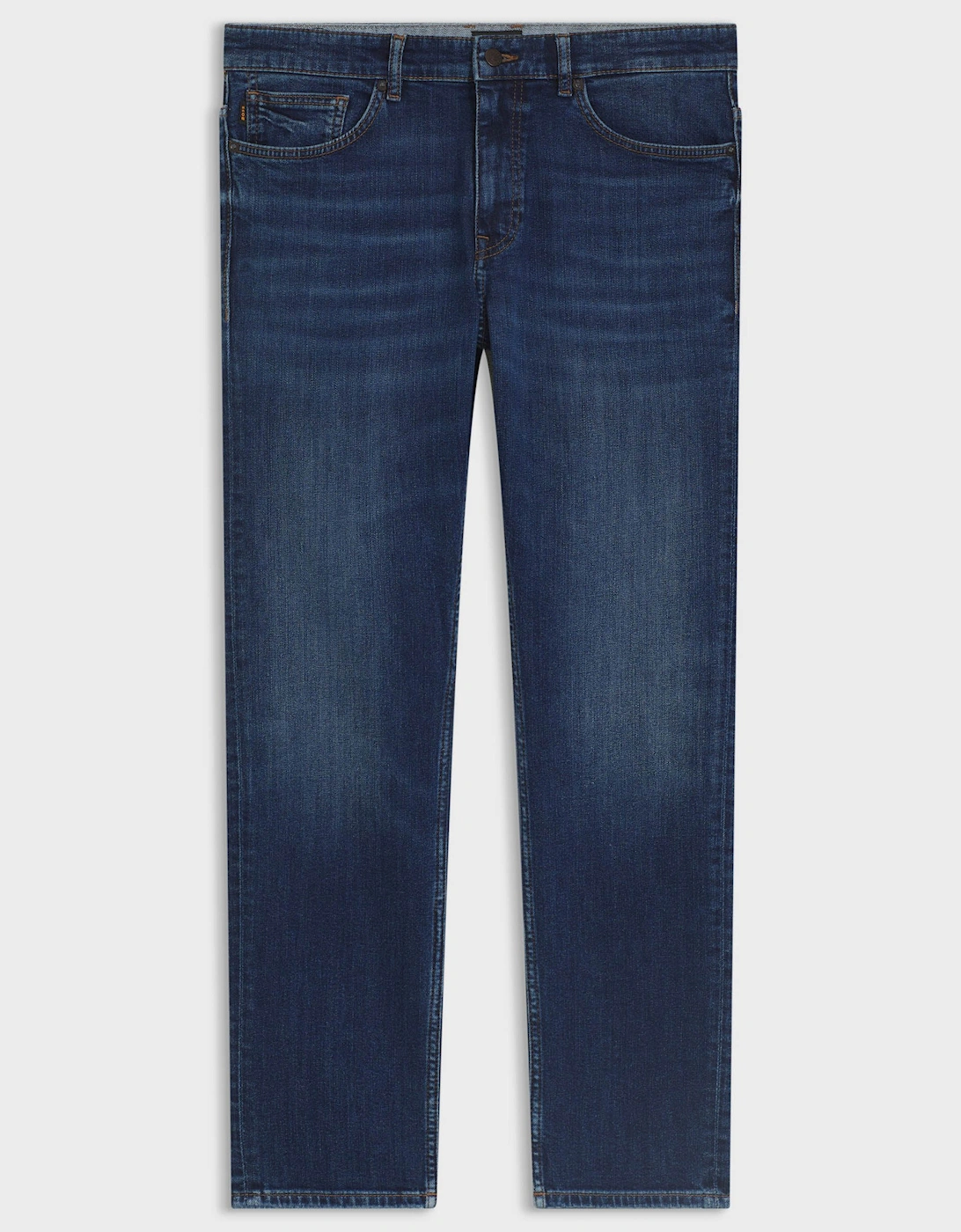 BOSS Orange Delaware Mens Slim-Fit Jeans in Blue Comfort-Stretch Denim - Medium Blue 421, 3 of 2