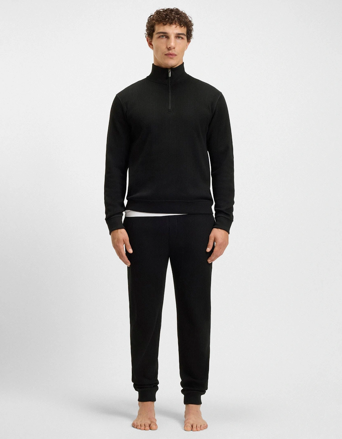 BOSS Orange Structure Mens Loungewear Pants - Black 001