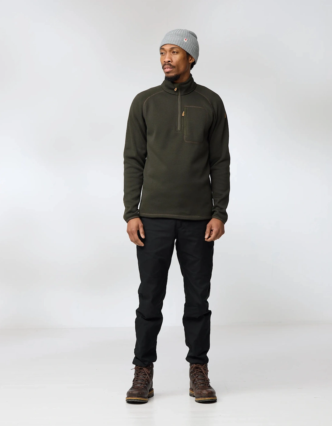 Ovik Mens Half Zip Fleece - Deep Forest 662, 9 of 8