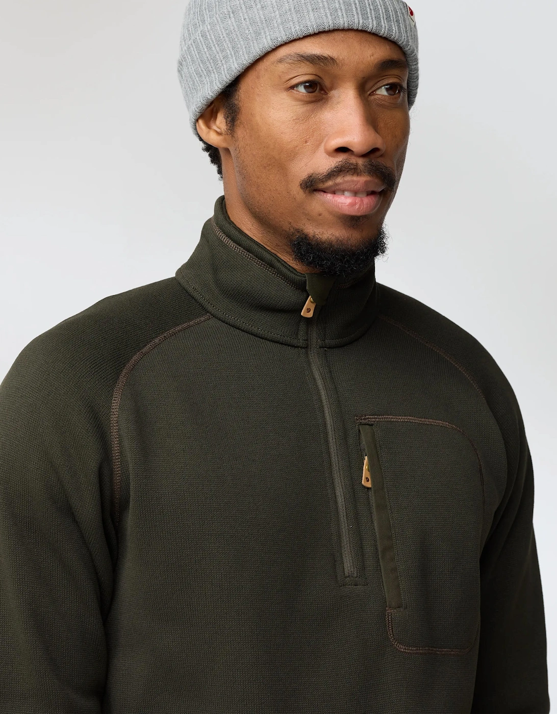 Ovik Mens Half Zip Fleece - Deep Forest 662